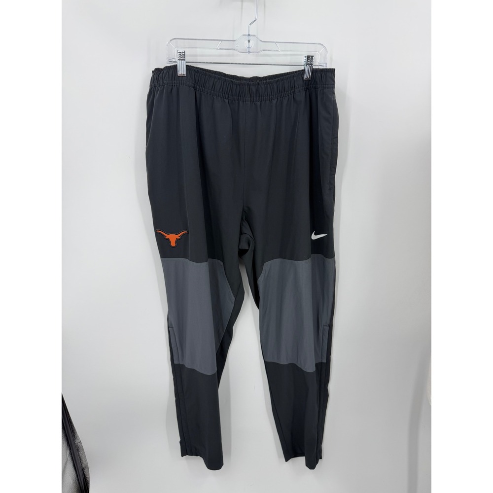 Nike Texas Longhorns Training Pants Mens XL Black Grey Longhorn Logo Joggers